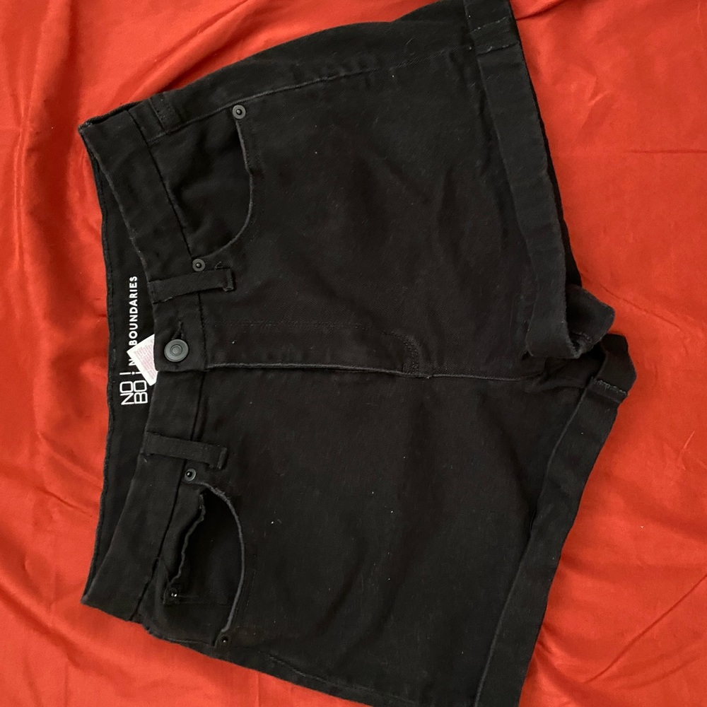 Black Jean Shorts